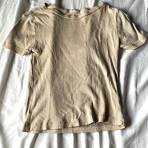 Tan baby tee, no holes or stains. Tag cut off